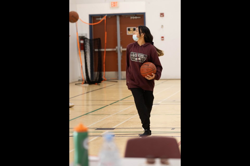 Basketball was one of many sports youth got to experience during the two-day Hi-Tek camp.