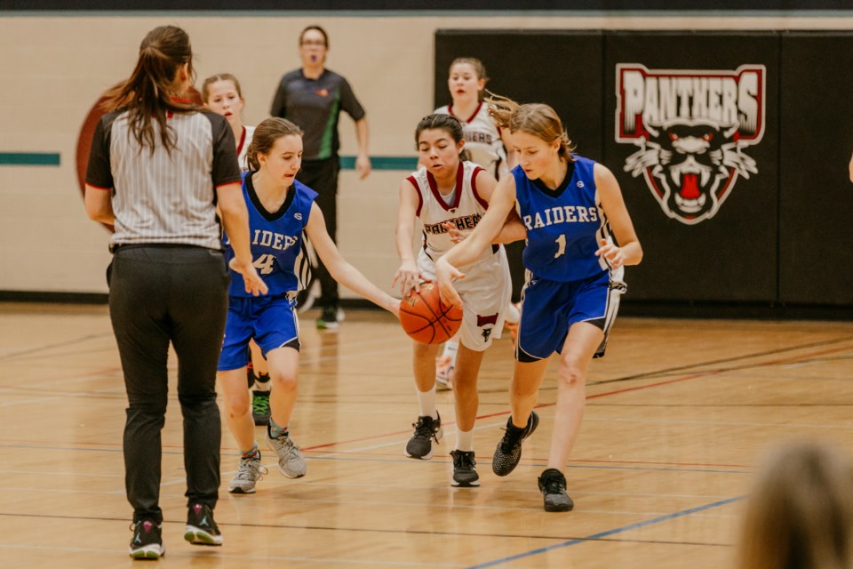 The Racette Raiders and Glen Avon Panthers girls' basketball teams went head-to-head on Saturday evening, with Glen Avon winning the final game of the tournament.