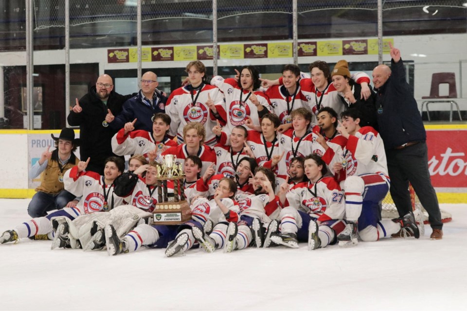 The St. Paul Canadiens won this year's Central Canada Cup, which took place in Flin Flon, Manitoba. / Kelly Jacobson photo