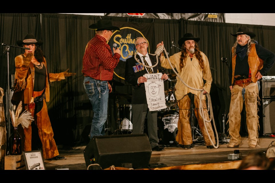 An auction to save St. Paul Legion member Jim Blair took place during Saturday night's hospital foundation fundraiser.