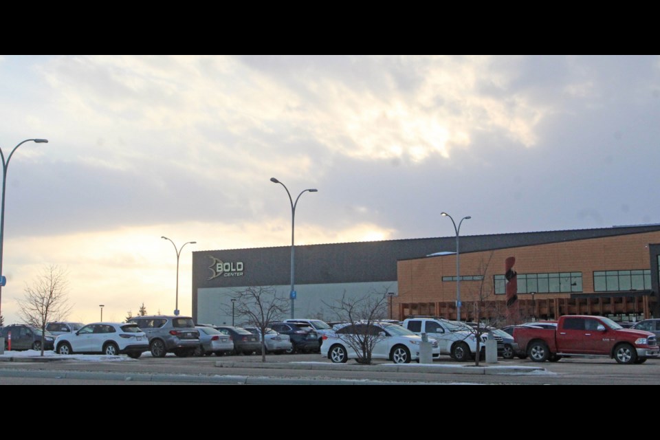 The Bold Center parking lot was filled for Thursday's opening night of the U13 Tier 3 minor hockey provincials