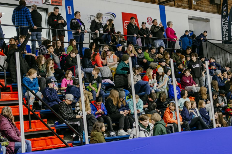 Students attended Draw 2 of the Alberta Tournament of Hearts in St. Paul.