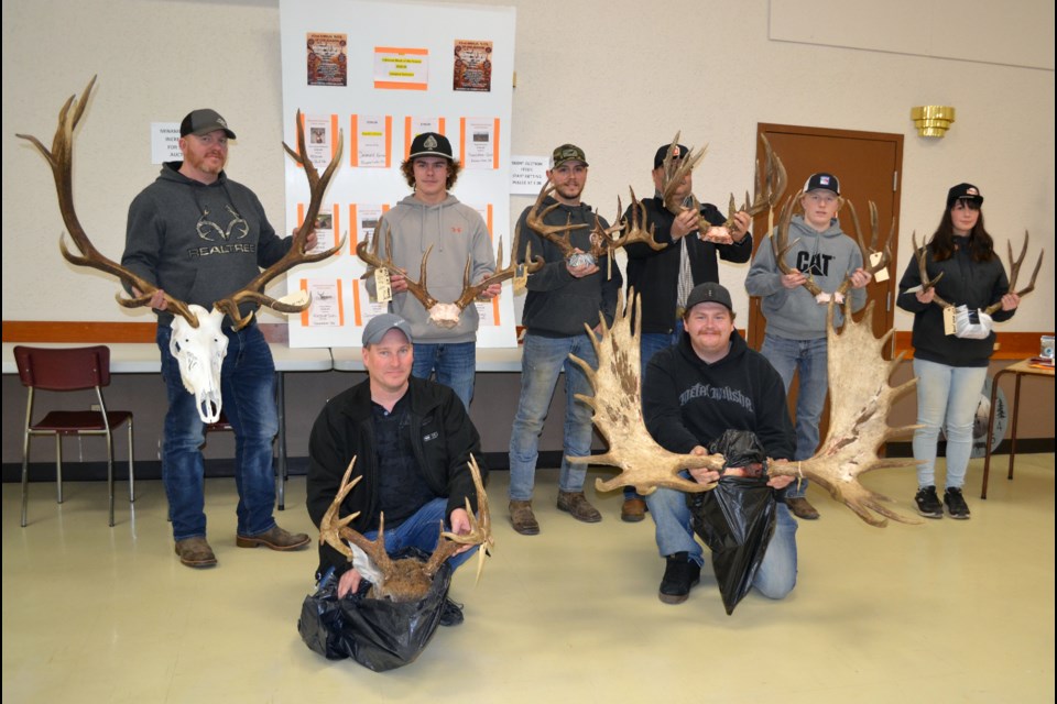 High, wide and handsome elk antlers, massive moose horns and both whitetail and mule deer horns were measured by a crew of judges at the Ashmont Buck of the Season competition, with the winners or their representatives proud to show off the best of the best.