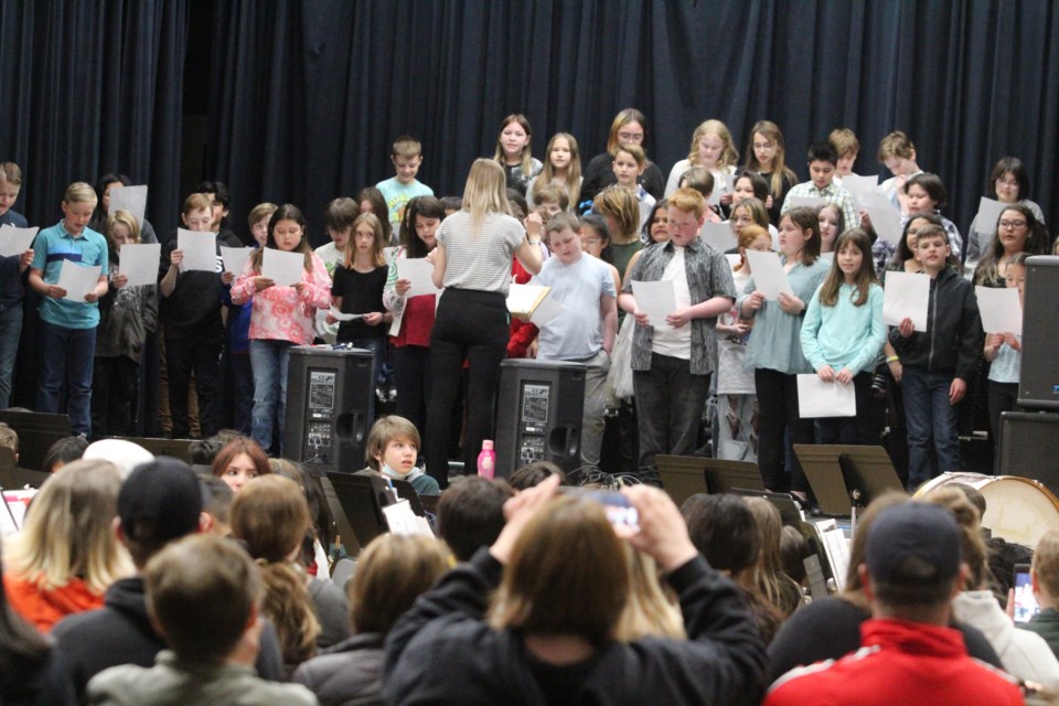It was a packed gallery of family and friends for the recent Music Monday Spring Concert at Aurora Middle School in Lac La Biche.