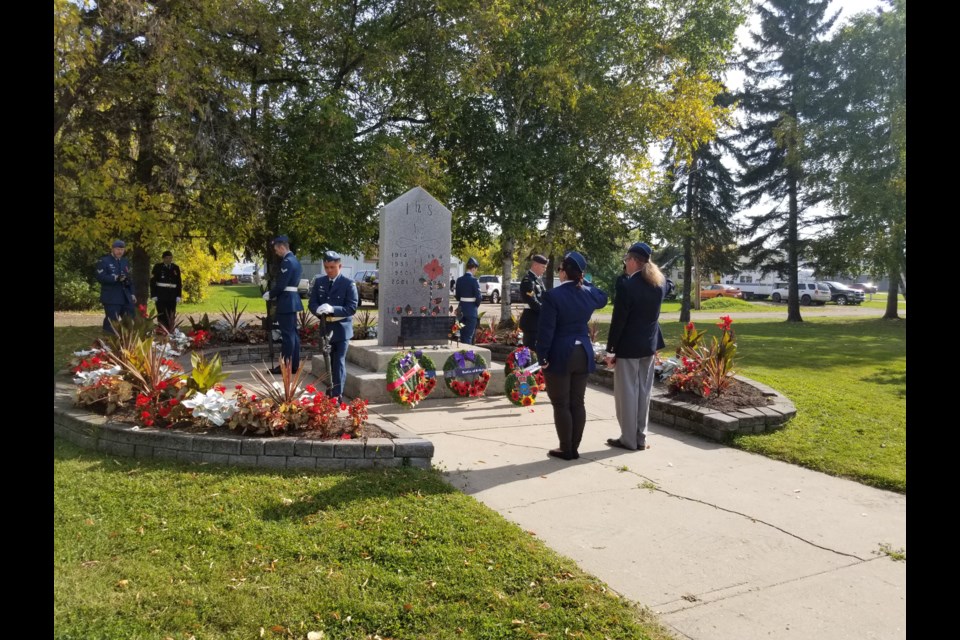 On Sept. 17, 4 Wing Cold Lake commemorated the Battle of Britain at the Cold Lake North Royal Canadian Legion cenotaph near Branch No. 211.
