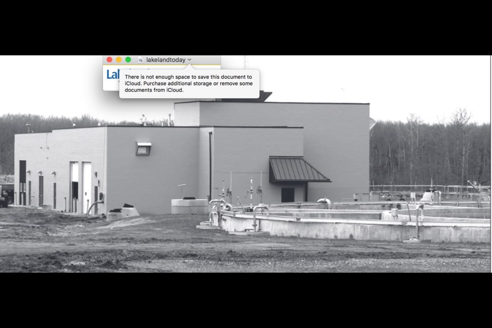 Lac La Biche County's BNR wastewater plant (Biological Nutrient Removal) officially opened in 2014, and was built to handle more than its current capacity.     Image: LLB POST FILE

