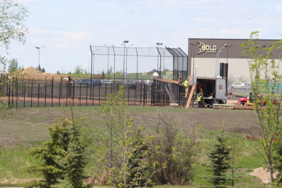 Workers have been busy in the campground and sports fields at the Bold Center over the last months.  Turf is expected to be installed at the ball diamonds and large playing field starting next week.     Image Rob McKinley