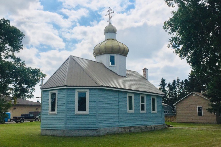 The Russian Greek Orthodox Church in Bonnvyille got a facelift over the summer. Photo supplied.