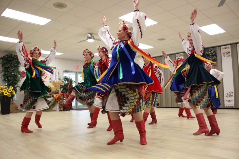 Ukrainian dancers performed at the Vyshyvanka event in Bonnyville celebrating Ukrainian culture.