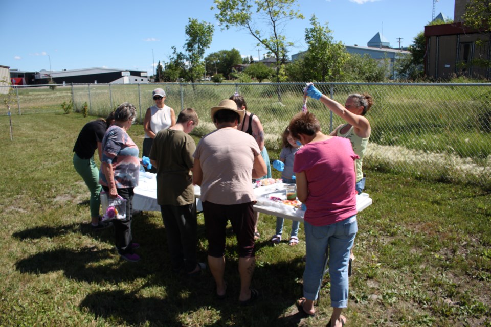 Participants got to take home their tie-dye creations as they set, and unveil their design at home.