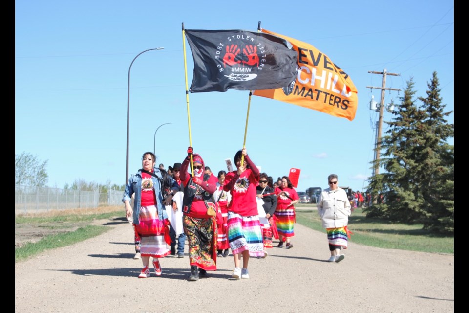 National Day of Awareness for Missing and Murdered Indigenous Women and Girls and Two-Spirit People was honoured in Kehewin with a walk. The community came out to gather and remember those they've lost, heal from the grief, and educate the youth about the importance of safety, pride in their culture, and getting an education.