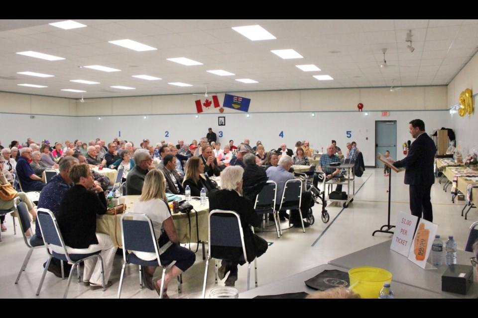 The Bonnyville Senior Citizens Society celebrated it's 50th anniversary. Bonnyville - Cold Lake - St. Paul MLA Scott Cyr joined the celebration and made a speech.