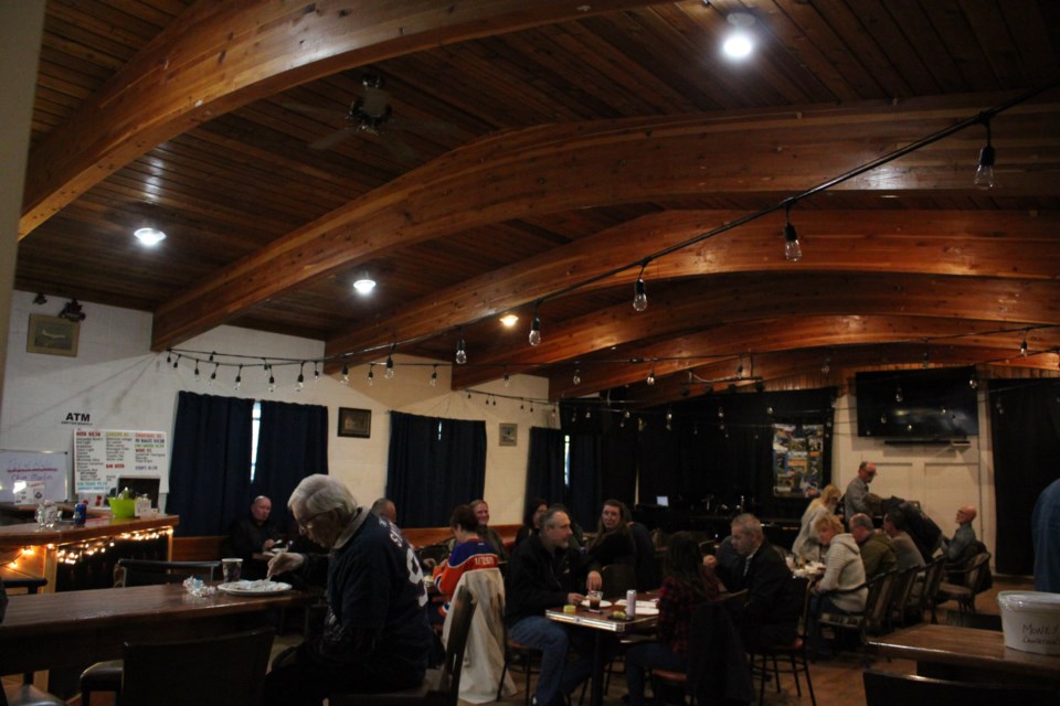 A good meal and good conversation was served at the Legions community turkey dinner.