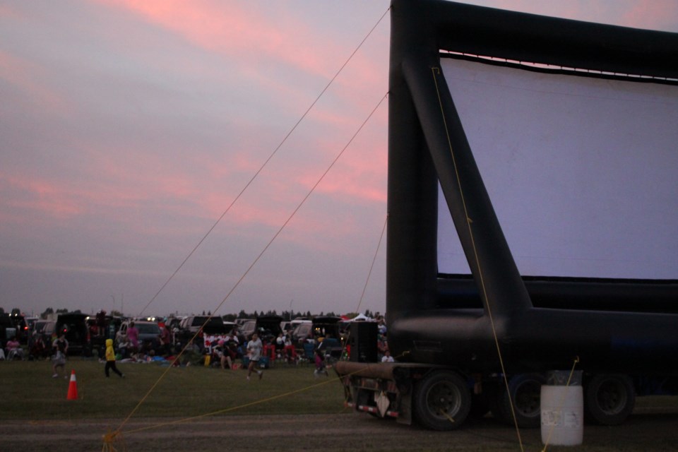 Co-operatives in Lakeland hosted a drive-in Movie in the Park event.