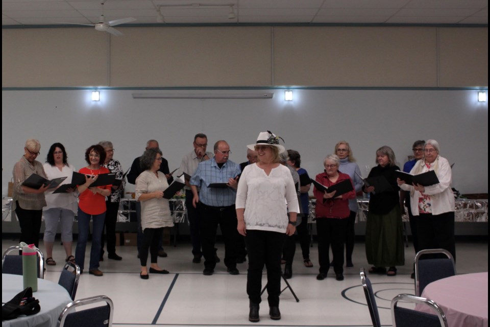 The Tuneagers choir with director Sharon Sharun