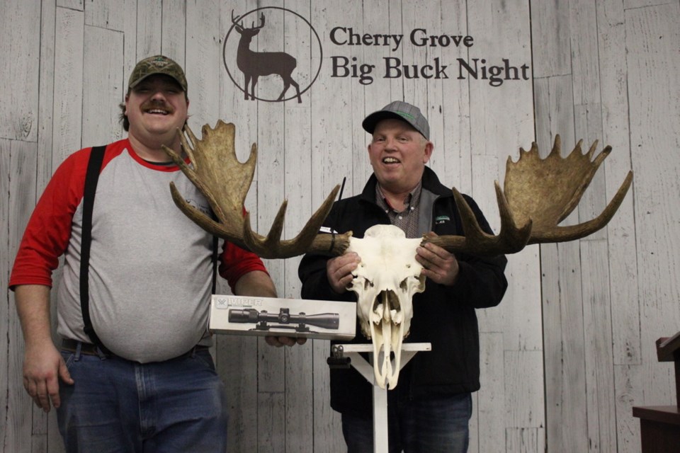Andre Charron and moose category winner Brady Coutts.