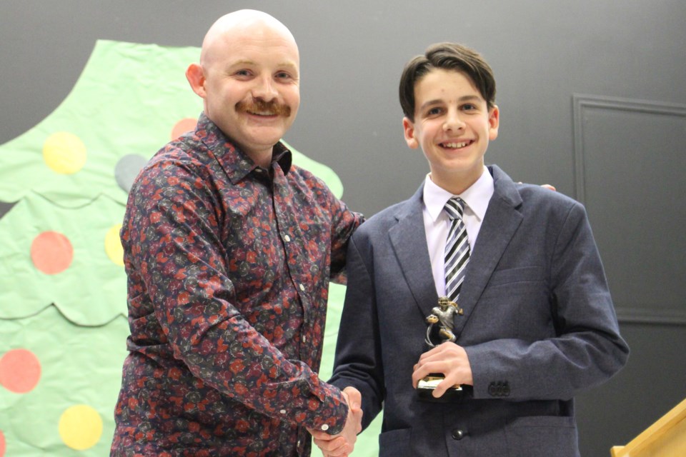 Deacon Knappe was named the defensive backfield player of the year. Photo by Robynne Henry