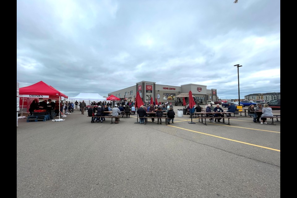 A members appreciation barbecue was held at the Bonnyville Co-op, where members could mingle, eat, and pick up their equity cheques.