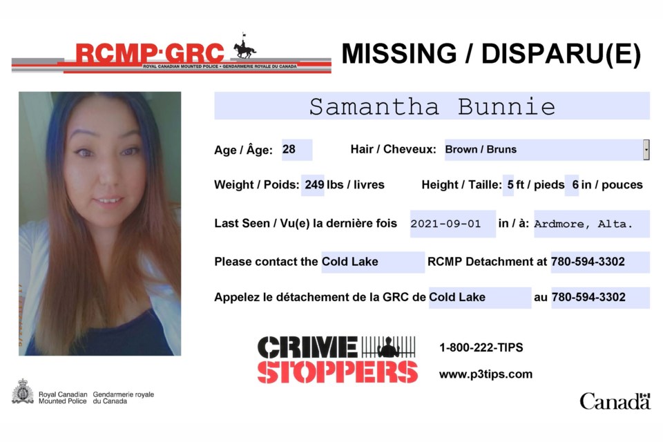 Bunnie Missing person poster