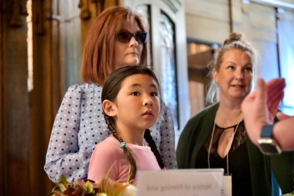 Korianna Ballard arrives at the Government House in Edmonton for the 2022 Honouring Spirit Awards ceremony on June 25. 