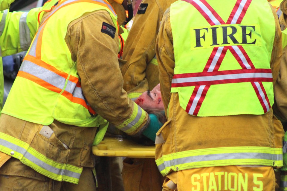 On April 17, the Bonnyville Regional Fire Authority hosted a Mock Collision drill for local high school students to highlight why students should not drive  or get in a vehicle with someone who is under the influence of alcohol, cannabis or other drugs. 