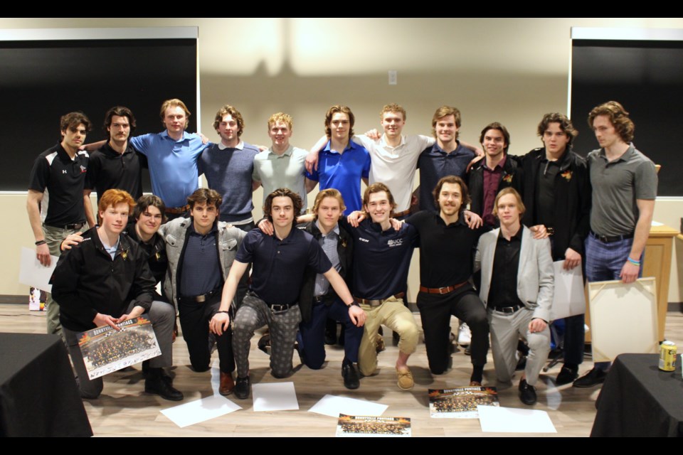 The Bonnyville Jr. A Pontiacs celebrate their 2022-23 season during an Awards Banquet held on April 19 at the Nova VIP Lounge.