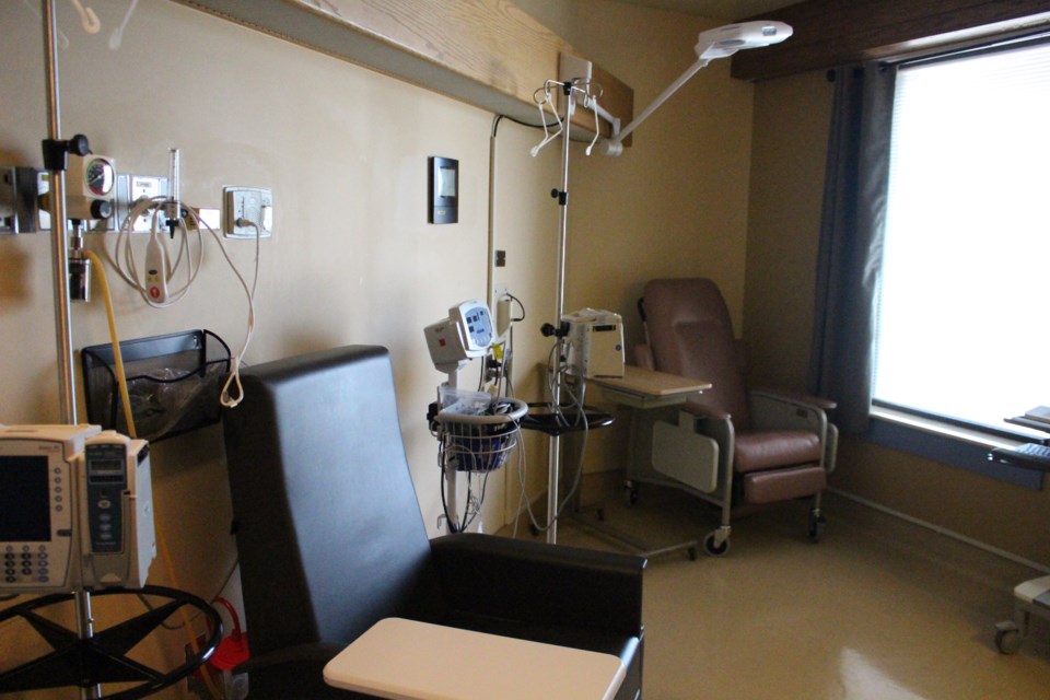 Bonnyville Community Cancer Clinic has several rooms where patients can receive chemotherapies or immunotherapies.