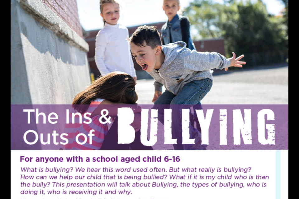 Understanding how to combat bullying and knowing how to address the issue, was a challenging topic that was presented to parents on Feb. 10 at FCSS ‘The Ins and Outs of Bullying’ virtual event. 