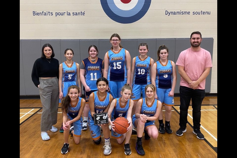The Cold Lake Junior High Team A girls won first place in the first ever Bonnyville Basketball Classic.