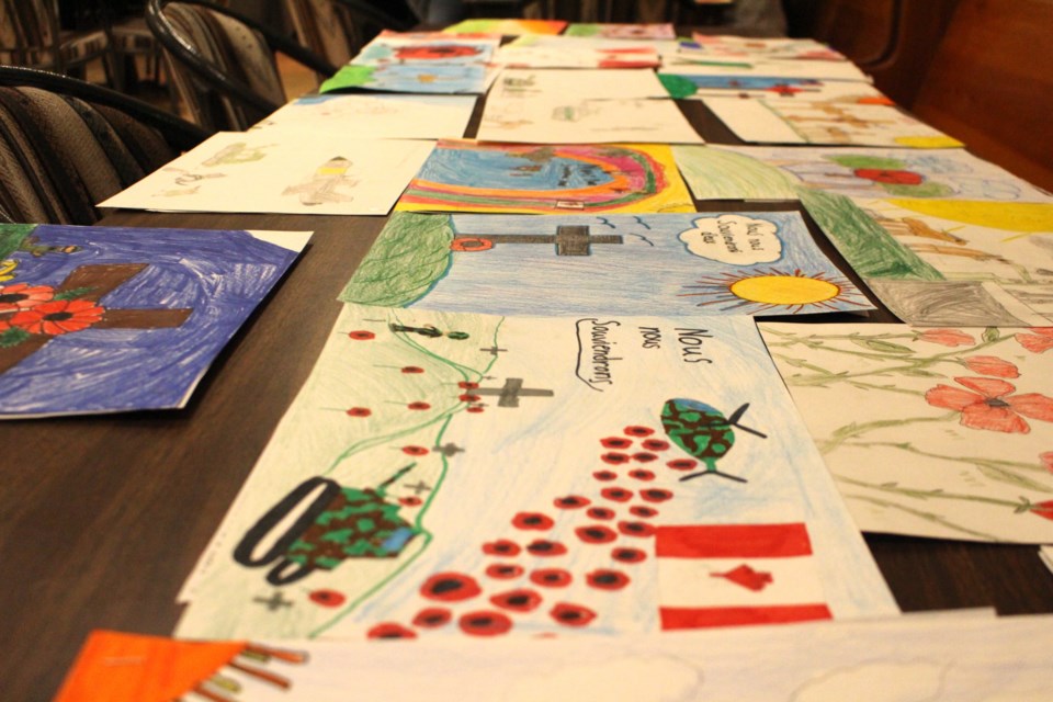 The Bonnyville Legion received over a hundred submissions from local schools for the annual Remembrance Contest.