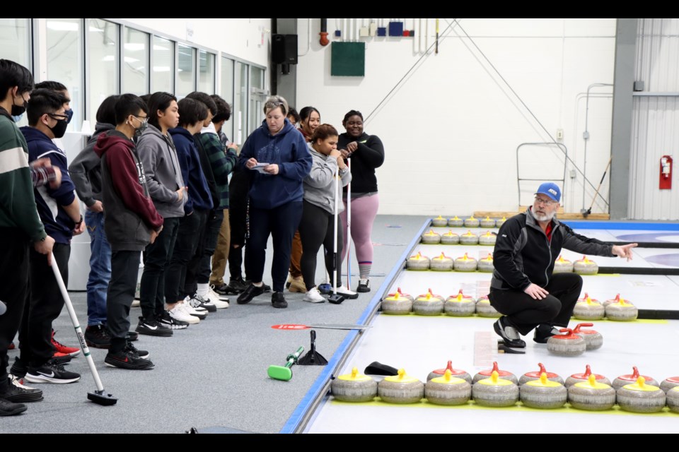 Over 30 students received tips on how to play the sport from Lakeland Catholic staff as well as volunteers on March 4.