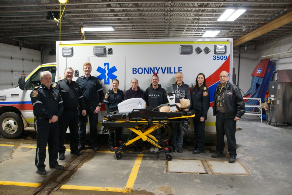 Pictured from left to right, Patrick Allen, Ken Hesson, Ben Wolters, Brynn Legault, Tina Boucher, Ray Beaunoyer, Dave Skuba, Alicia Krawchuk and Summer Village of Bonnyville Beach Mayor Grant Ferbey.               