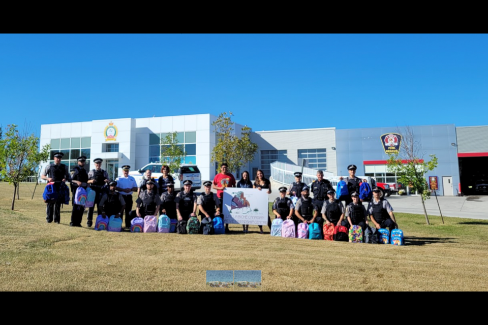 The second annual Fill the Pack Challenge will be donating over 330 backpacks with supplies such as pencils, pencil cases, notebooks and rulers for Kindergarten to Grade 12 students in and around Lac La Biche County. The fundraiser was led by the Lac La Biche RCMP detachment, County peace officers, fire services and the Lac La Biche Canadian Native Friendship Centre.