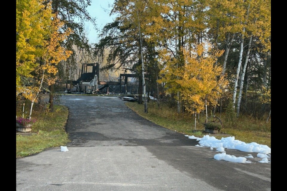 A structure fire that turned a rural home into rubble on the evening of Oct. 2 remains under investigation. Fire crews from Cold Lake responded with assistance from crews from La Corey and Iron River.