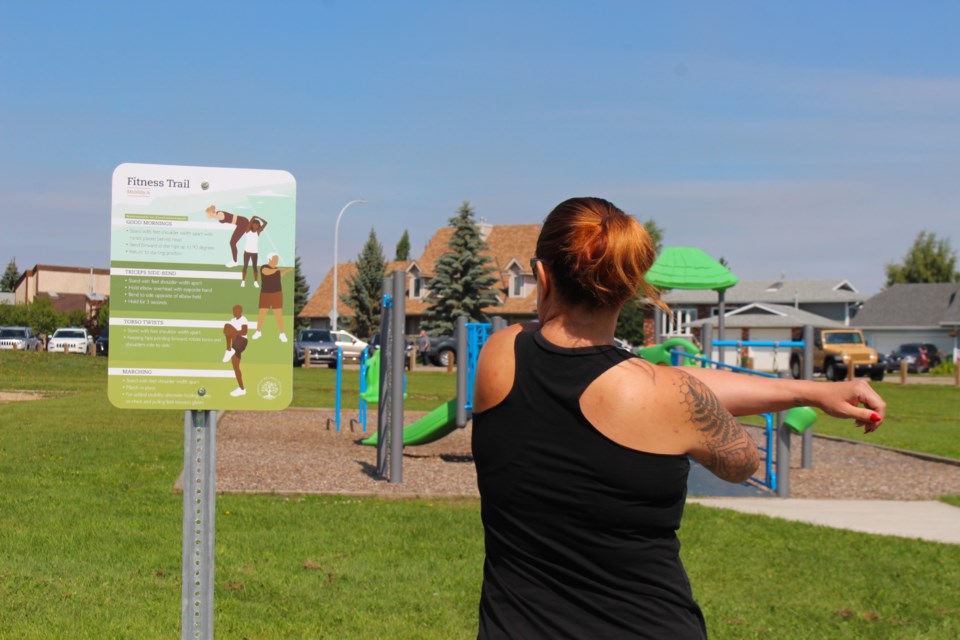 The Bonnyville Wellness Coalition encourages healthy habits through new Fitness Trail signs placed along Jessie Lake Trail.