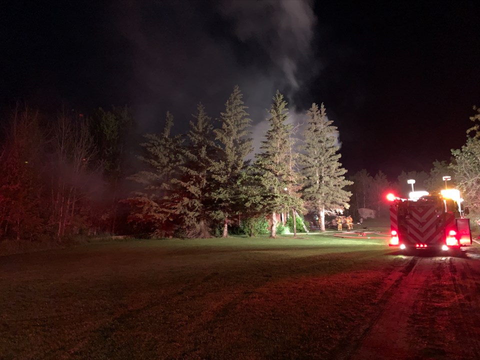 Glendon-garage fire