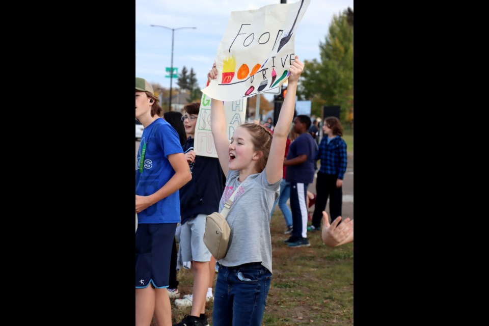 Once again,  Assumption Jr/Sr High students held their Hungry for Change fundraiser and collected food and cash donations at their school, No Frills, and Sobey’s Grocery Store in Cold Lake on Sept. 28.