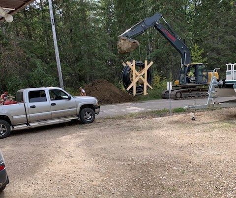 Trenches have been dug and much of the groundwork to lay water and sewage lines underground has been completed as crews work quickly to finish the Bayview improvement project before the snow begins to fall. 