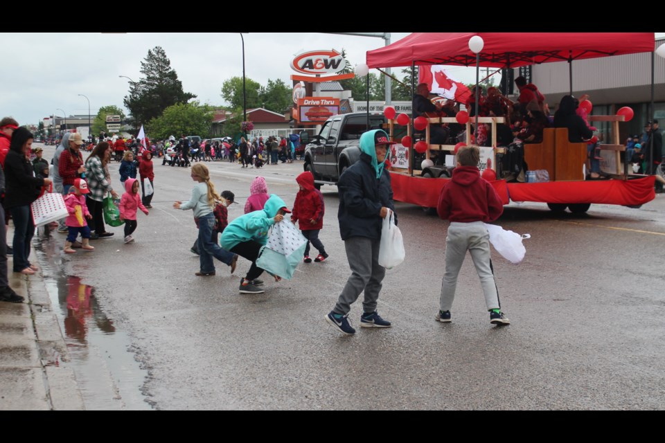 Bonnyville residents enjoy a full schedule of Canada Day events despite the rainy weather. July 1, 2022.