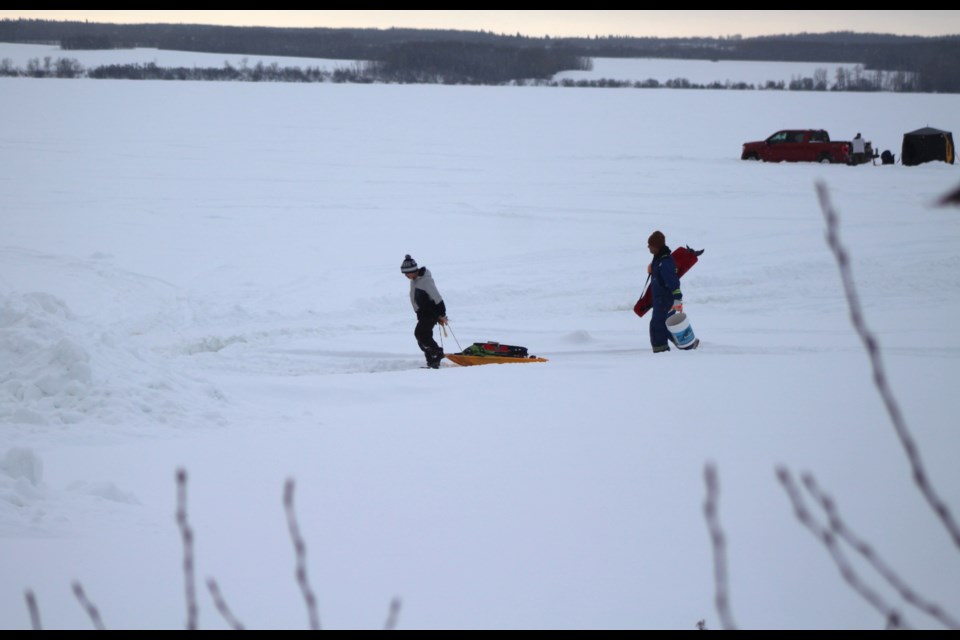 Just over 60 adults and youth participated in the Bonnyville Jr. A Pontiacs second annual Ice Fishing Derby.  