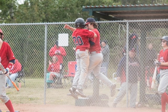 Foster Pikowicz and Ryker Neumier celebrating. Photo by Jason O-Donnell.