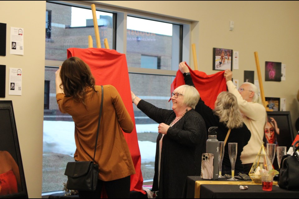 Five pieces from local photographer Susie O'Connor's MMIW RED Series were unveiled April 20 during an Artists Talk at the Cold Lake Energy Centre.