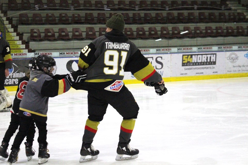 Fans of Pontiacs' Sebastian Tamburro may be glad to know he plans on staying in the community for another season before heading off to play for Colgate University.