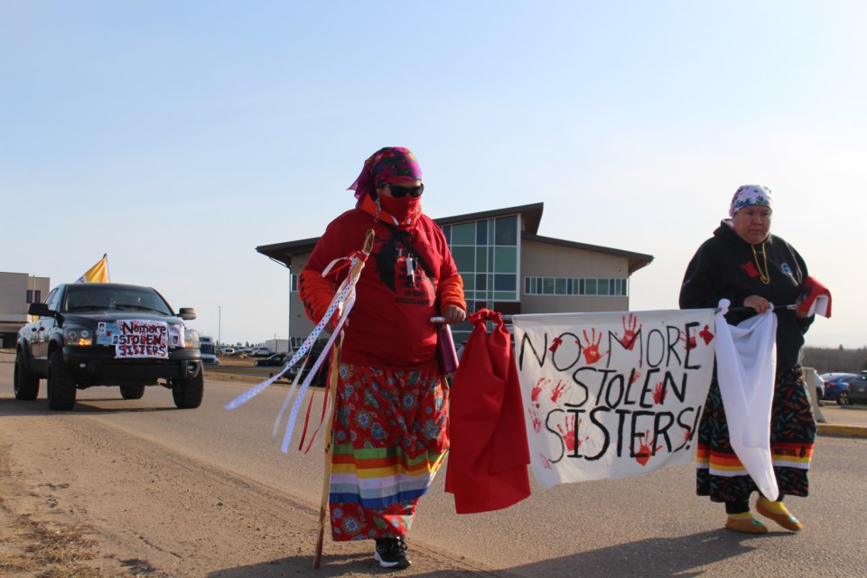 Wendy Watchmaker is joined by her close friend Shannon Hambly on the first leg of her journey to raise awareness for Murdered and Missing Indigenous People (MMIP) on April 21.