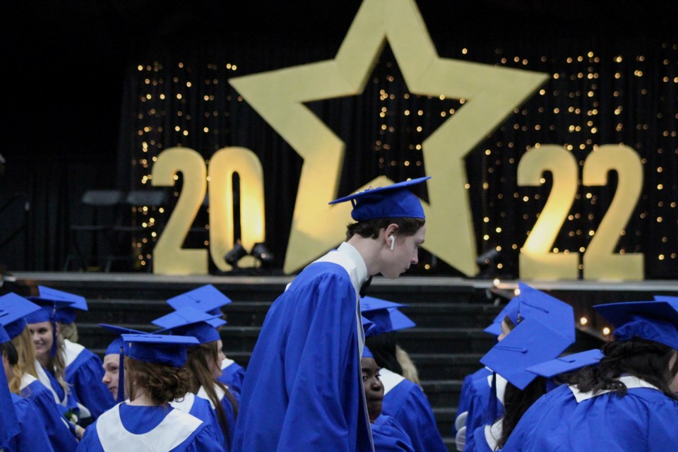 École Notre Dame High School celebrates the graduation 84 Grade 12 students on May 28.