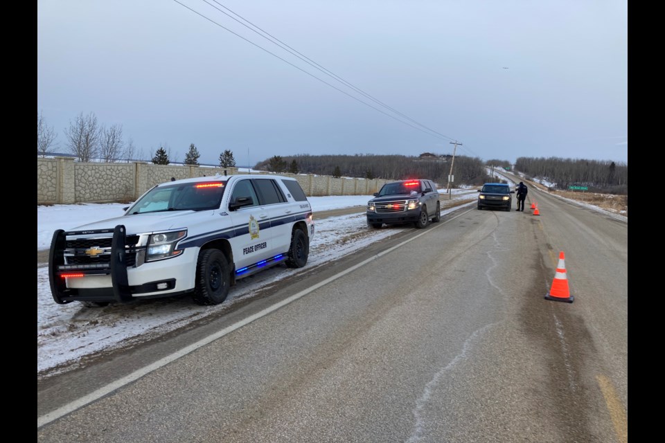 Check stops around Lac La Biche County this Saturday screened drivers for alcohol use to promote awareness for National Impaired Driving Enforcement Day.
