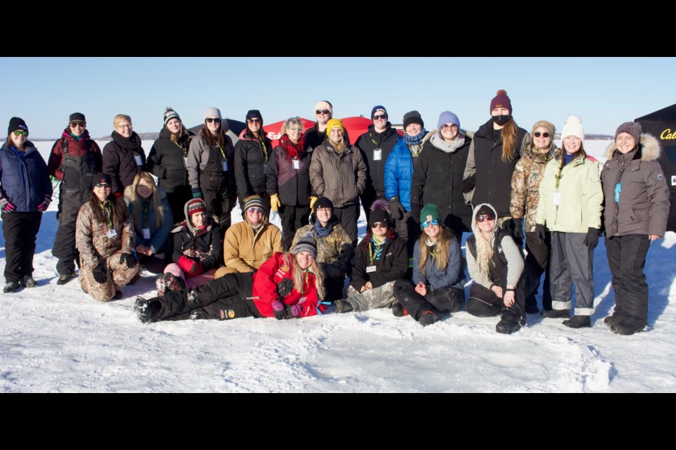 This weekend,  women came together to take part in a two-day Ice fishing event designed for women on Lac La Biche Lake organized by outdoor enthusiast Lisa Roper.