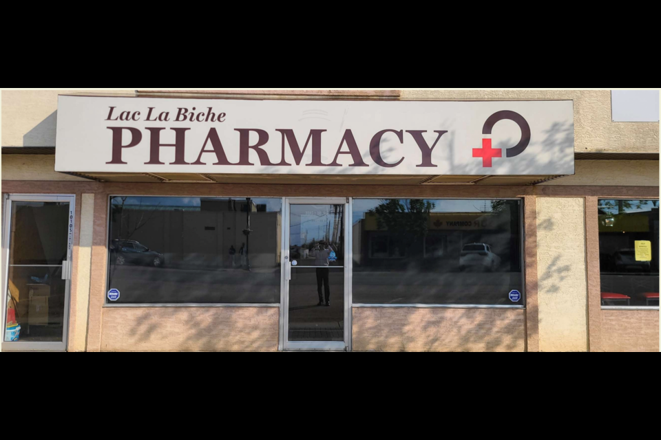 The Lac La Biche Pharmacy is the first business on Main Street in the hamlet of Lac La Biche that took advantage of the County's new Business Improvement Program.