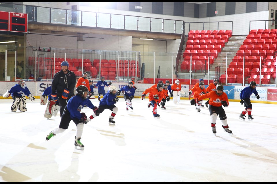 Myles Fee, a former video coach for the Edmonton Oilers, ran a clinic for youth during the last Oilers Hockey Clinic held at the Cold Lake Energy Centre in 2016.
