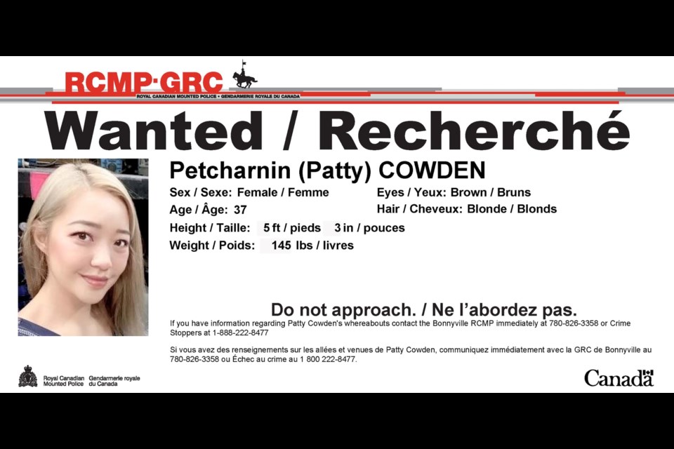 Police have been unable to locate  Petcharnin (Patty) Cowden since obtaining a warrant for her arrest in July.